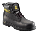 CAT BLACK 6" BOOT SIZE 15 FULL GRAIN LEATHER UPPER CAT BLACK 6" BOOT SIZE 15 FULL GRAIN LEATHER UPPER