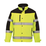 HI-VIS TWO-TONE SOFTSHELL SIZE MED YELLOW
