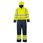CONTRAST COVERALL LINED SIZE SML YELLOW/NAVY
