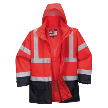 5IN1 HI-VIS EXECUTIVE JACKET SIZE SML RED/NAVY
