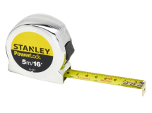 STANLEY MICRO POWERLOCK TAPE 5M/16FT (CRD)033553 STANLEY MICRO POWERLOCK TAPE 5M/16FT (CRD)033553