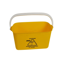OBLONG BUCKET 9 LITRE YELLOW 14inch LONG WINDOW CLEANER AT WORK