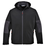 SOFTSHELL WITH HOOD SIZE MED BLACK