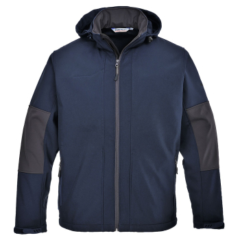 SOFTSHELL WITH HOOD SIZE LRG NAVY