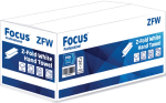 WHITE 2 PLY Z-FOLD HAND TOWEL 3000 SHEETS 210 x 230MM