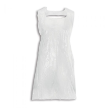 WHITE POLYTHENE DISPOSABLE APRONS PACK 500